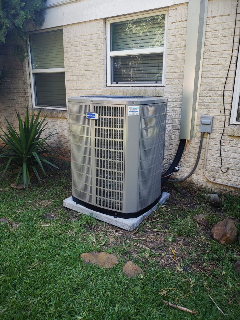 Air Conditioning Unit undergoing AC Repair Services in Bellaire, Texas